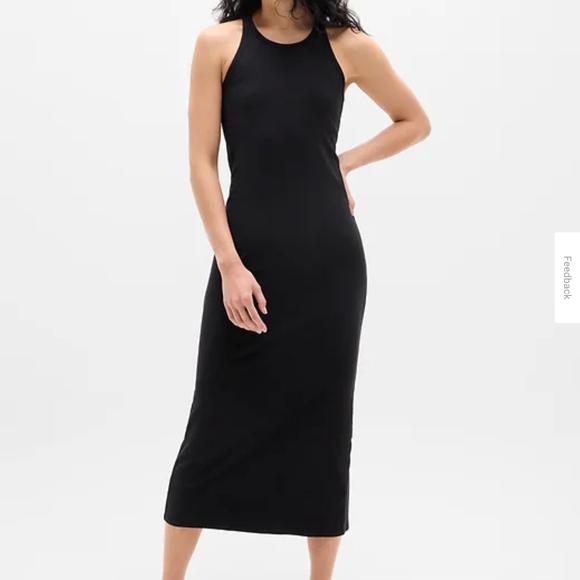 Athleta Signature Rib Maxi Dress - Elegant Black - Picture 10 of 11